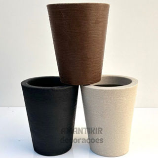 Vaso de Planta Decorativo Reciclável em Polietileno Moderno, Coluna Redonda Cone  50 em Oferta na Shopee