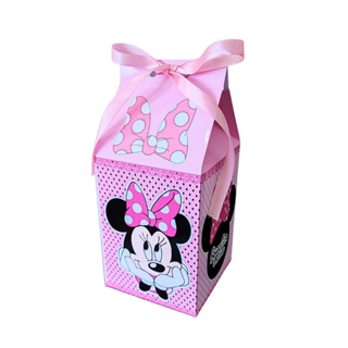 10 Caixinhas Milk Minnie Rosa Personalizada - Fazemos varios temas em Oferta na Shopee