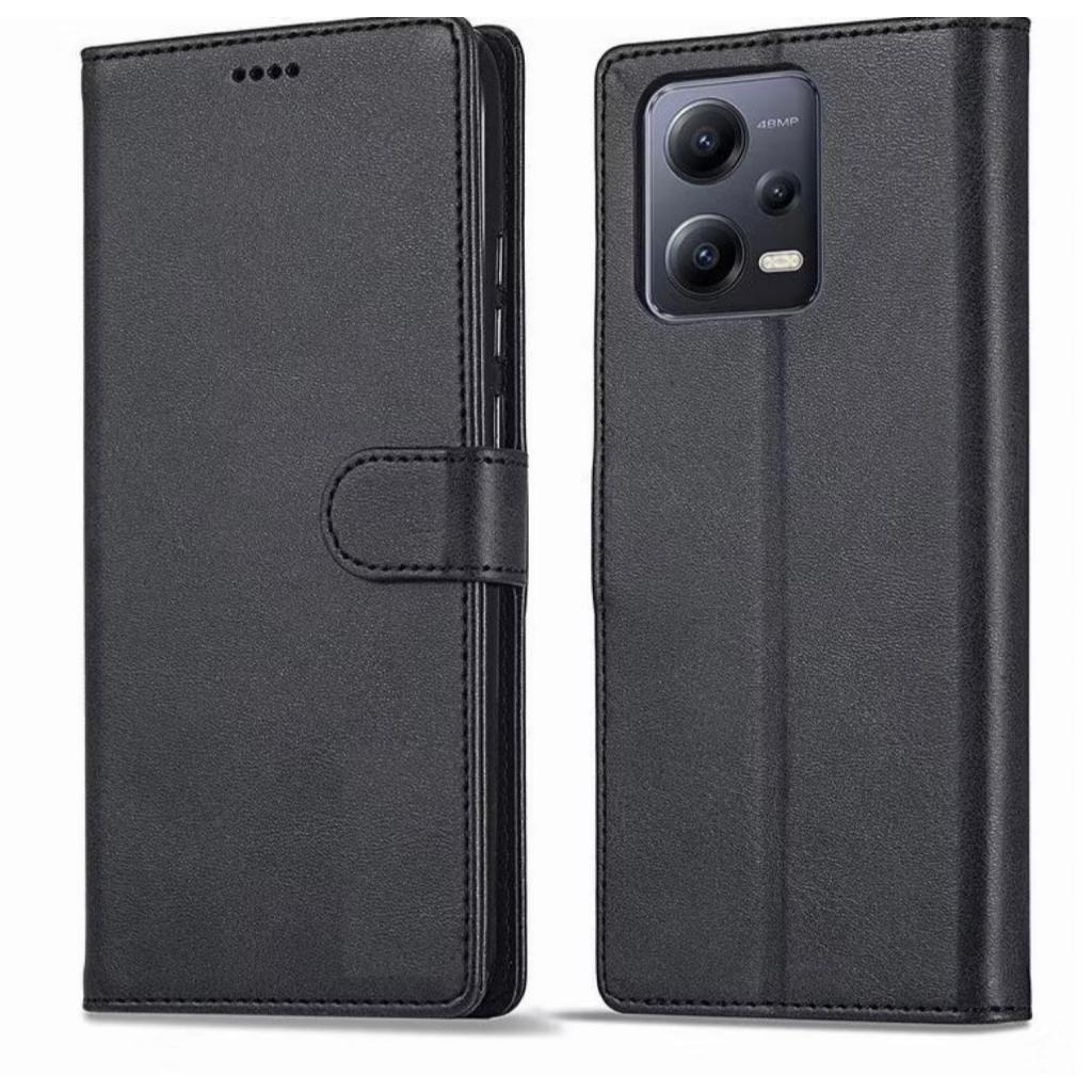 Capa Carteira Flip + Película 3D Para Xiaomi Redmi Note 12 / Note 12s / Note 12 Pro