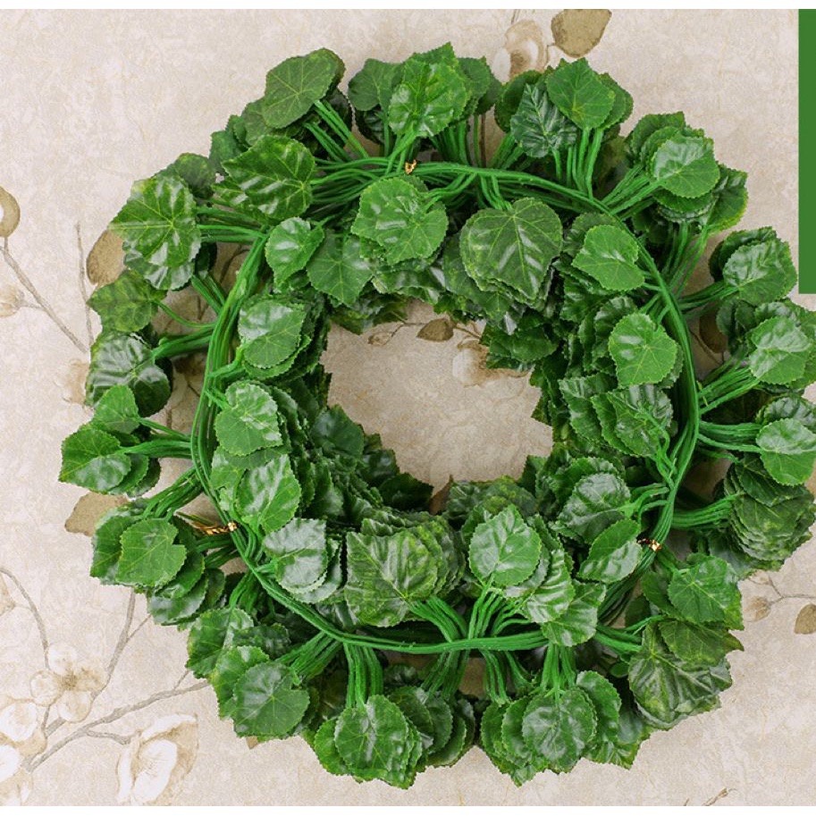 Trepadeira 12 M Artificial Verde Hera Pacote Ramas Muro Ingles Jardim Vertical