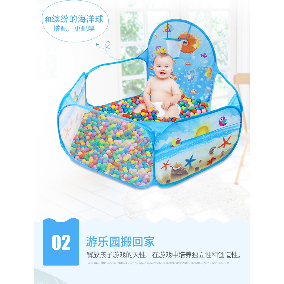 Crianças Ocean Polka Dot Play Tent Doraemon Tenda Lata De Bola De Basquetebol Para Bebês D...