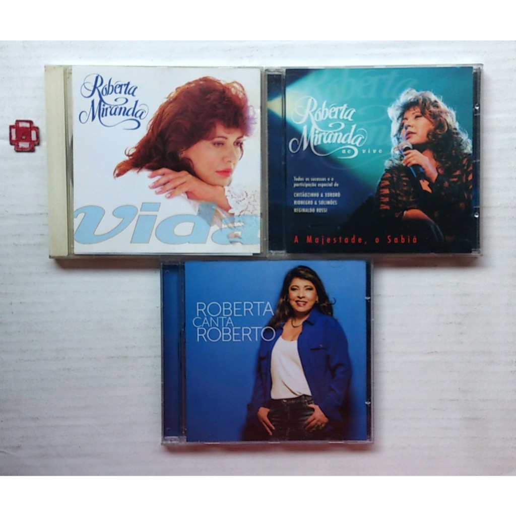 Cd Roberta Miranda - Vida + Majestade Sabiá + Roberto = 3 Cds