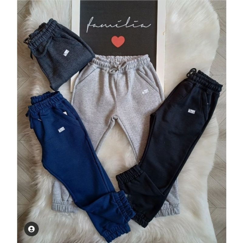 Calça infantil Fr de moletom flanelado do 4 ao 16 - Cores Variadas