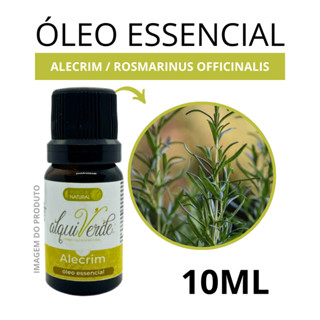 Óleo Essencial De Alecrim - 100% Puro e Vegano | Melhora a memória e a concentração 10ml - Alquiverde em Oferta na Shopee