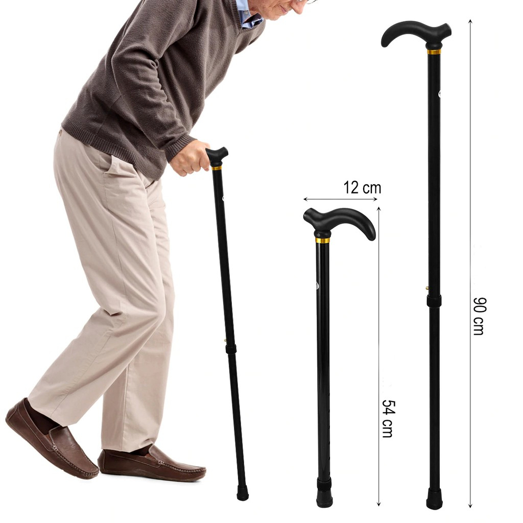 Bengala Idoso Alumínio Ortopédica Reforçada Preta 6 Ajustes em Oferta na Shopee