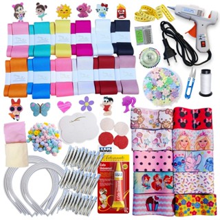 Kit Laçeira Iniciante Material Para fazer Laços com Pistola Fitas Gorgurão em Oferta na Shopee