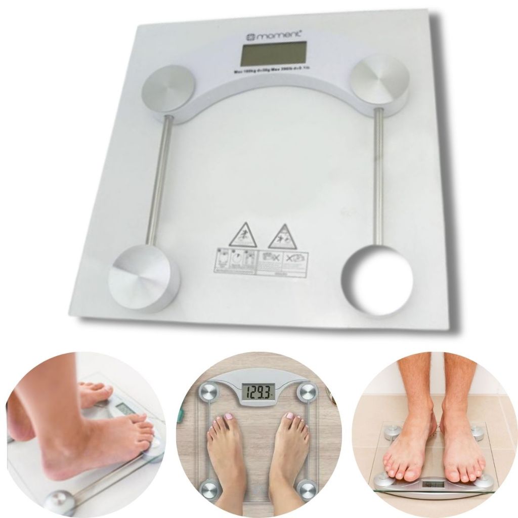 Balança Humana Digital Eletrônica Até 180kg Vidro Temperado
