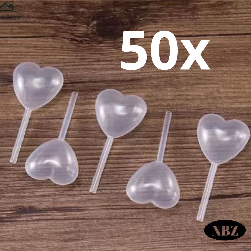 50 ampolas saborizante coração esfera cilindro 1 ml para doces cilindrica doces brigadeiro festa em Oferta na Shopee