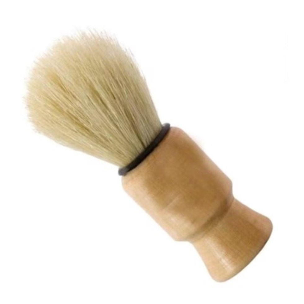 Pincel Para Barba Cerdas Macias Cabo Madeira Retro Pincel P/ Barbear