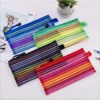50 Unidades Estojo Multiuso Bolsinha Nylon Colorido Necessaire Promoção