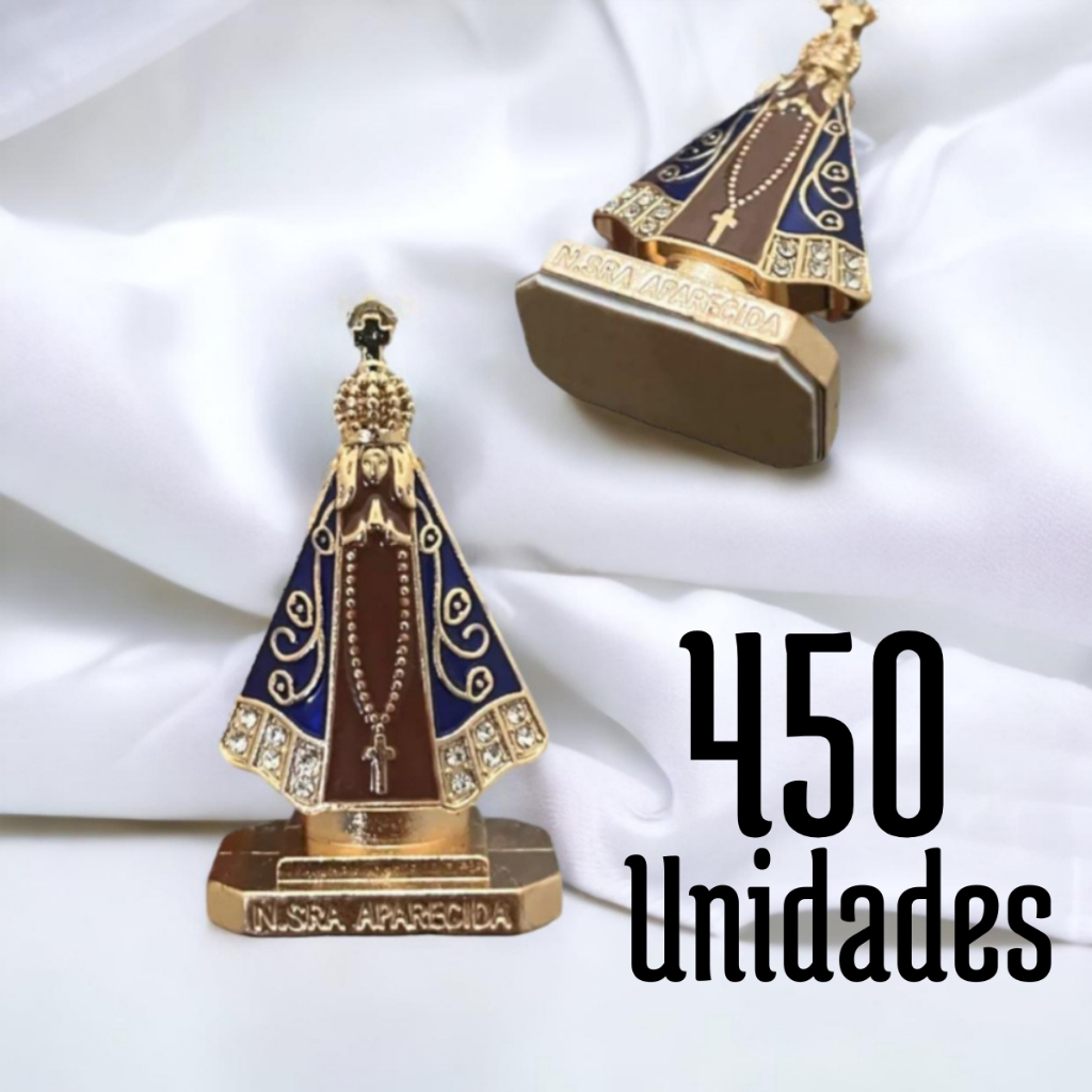 Nossa Senhora Aparecida Imagem Para Painel Console Carro Coroa Kit com 450 Peças