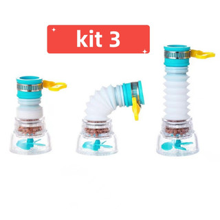 Kit 3 Torneira De Água Chuveirinho Arejador Para Torneira Cozinha Retrátil Giratória 360°…