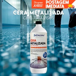 Cera metalizada para pisos | Marmore, Granito, Ardósia, cimento queimado |