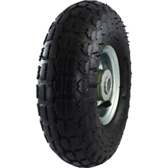 Roda Aro 3.50-4 C/ Câmara E Pneu Para Carrinho