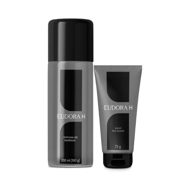 Combo Eudora H: Espuma de Barbear 200ml + Balm Pós-Barba 75g