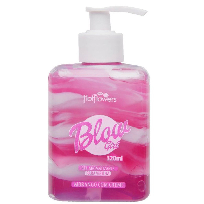 Blow Girl Gel Aromatizante Beijável Para Virilha 320ml - Original Hot Flowers em Oferta na Shopee