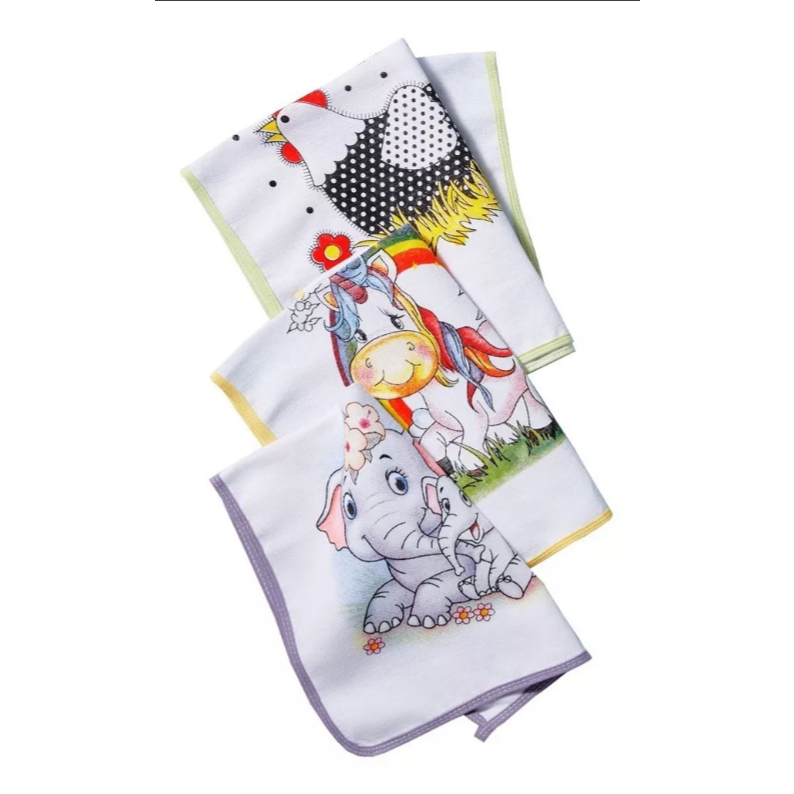 Pano De Prato Atacado Vies Estampado Kit Com 5un