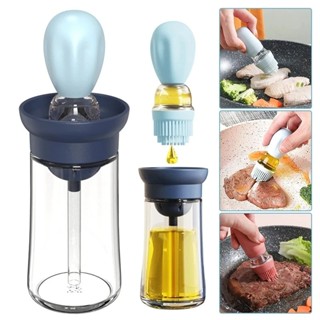 Porta azeite Dispenser Oleo Azeite Vinagre Com Pincel Culinário De Silicone