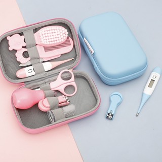 Kit De Cuidados Com Bebês 8 Em 1 Saco Zíper Conjunto De Clipper De Unha 8 Peças Ferramenta...