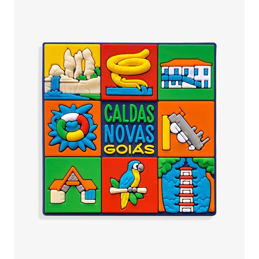Ímã de Caldas Novas – Ímã de Geladeira Emborrachado