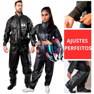 Capa de Chuva Conjunto Completo Bolso Pvc Impermeável Para Motoqueiro Adulto - Feminina Masculino em Oferta na Shopee