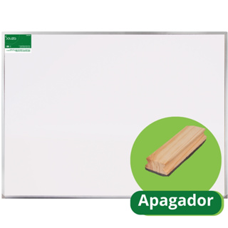 Lousa Quadro Branco 120x90 Cm Didática Média Moldura De Alumínio + Apagador Madeira Pinus em Oferta na Shopee