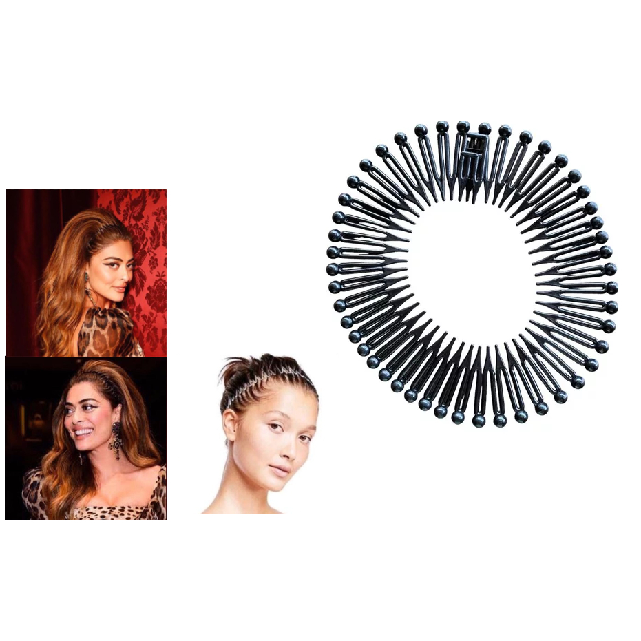 Tiara Bell Para Cabelo Preta Simples Acessórios Capilar Moda