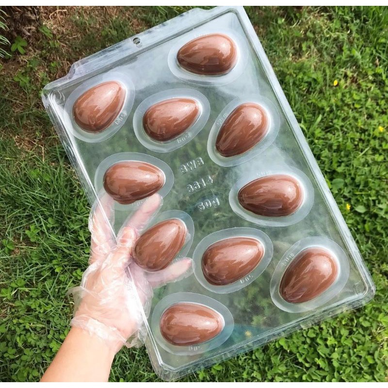 1~4 FORMAS DE SILICONE BWB ESPECIAL (3 PARTES) SEMIPROFISSIONAL OVO LISO DE PÁSCOA 50g CÓD.:3614 (CHOCO) em Oferta na Shopee