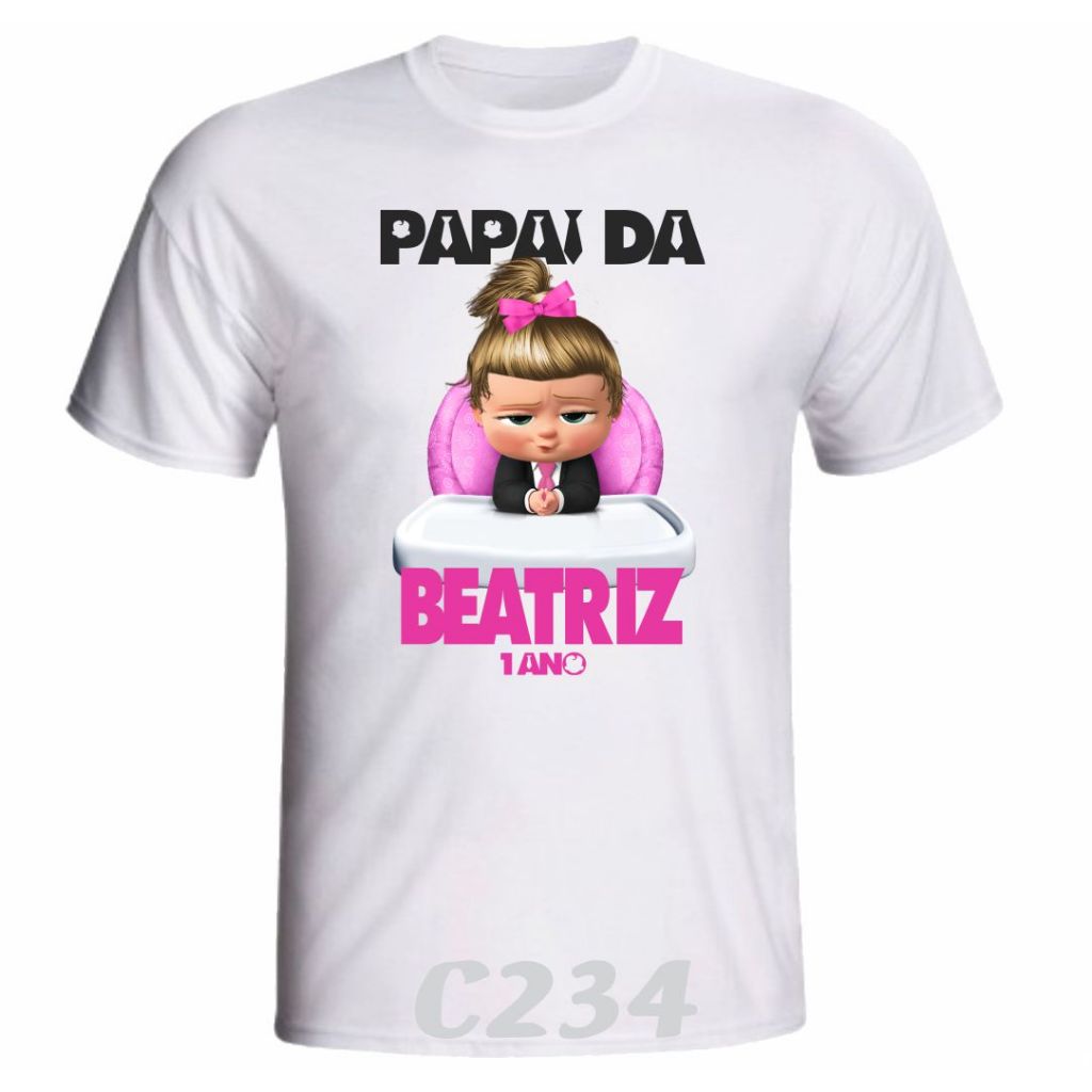 1 Camiseta Personalizada A Poderosa Chefinha para aniversário ou festa temática C234