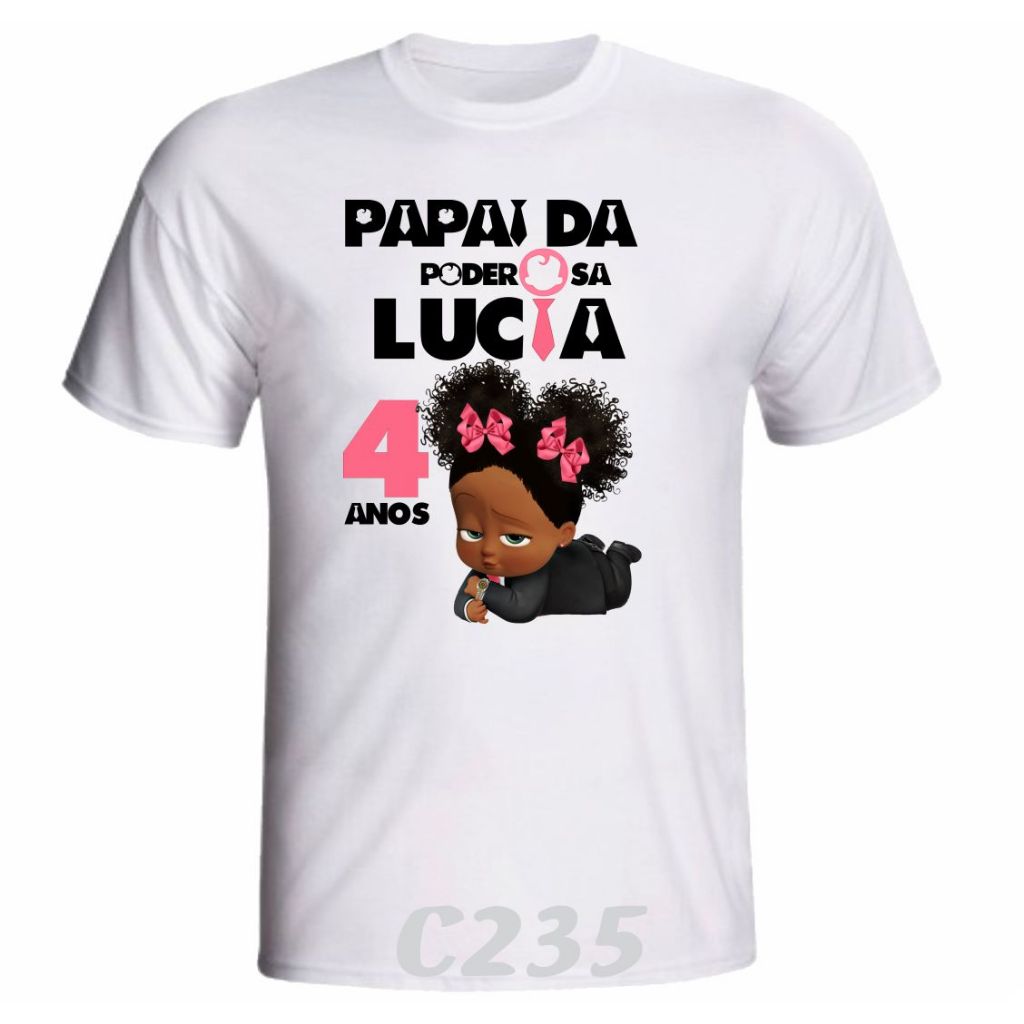 1 Camiseta Personalizada A Poderosa Chefinha para aniversário ou festa temática C235