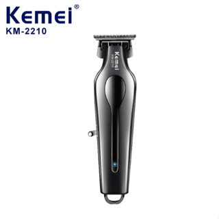 Kemei KM - 2210 Máquina De Corte De Cabelo Aparador De Pêlos Recarregável Portátil USB 7.800 RPM  5W em Oferta na Shopee