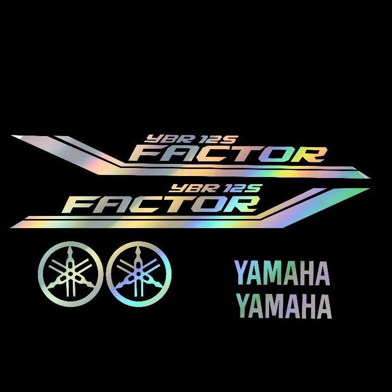 ADESIVOS HOLOGRÁFICOS YBR FACTOR em Oferta na Shopee