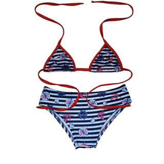 BIQUÍNI CORTININHA ESTAMPADO INFANTIL/JUVENIL em Oferta na Shopee