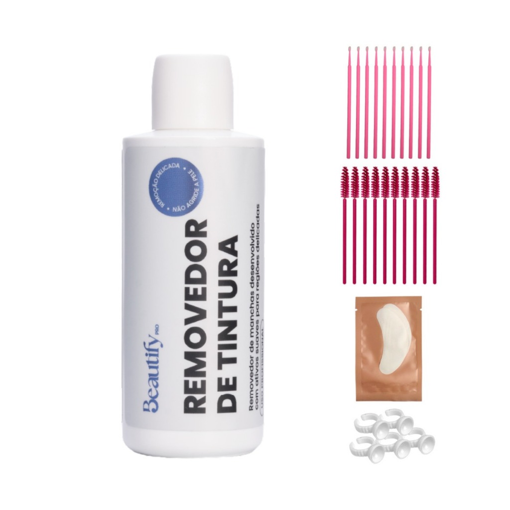 Removedor De Tintura 50ml Beautify Pro Para Extensão De Cílios