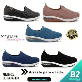 Tênis Modare Ultraconforto Bolha Slip On Feminino Ortopédico Original com Nota Fiscal Garantia em Oferta na Shopee
