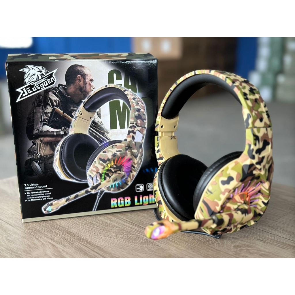 headset Headphone Fone de ouvido gamer com microfone para PC jogos Computador Jaosquen 7900
