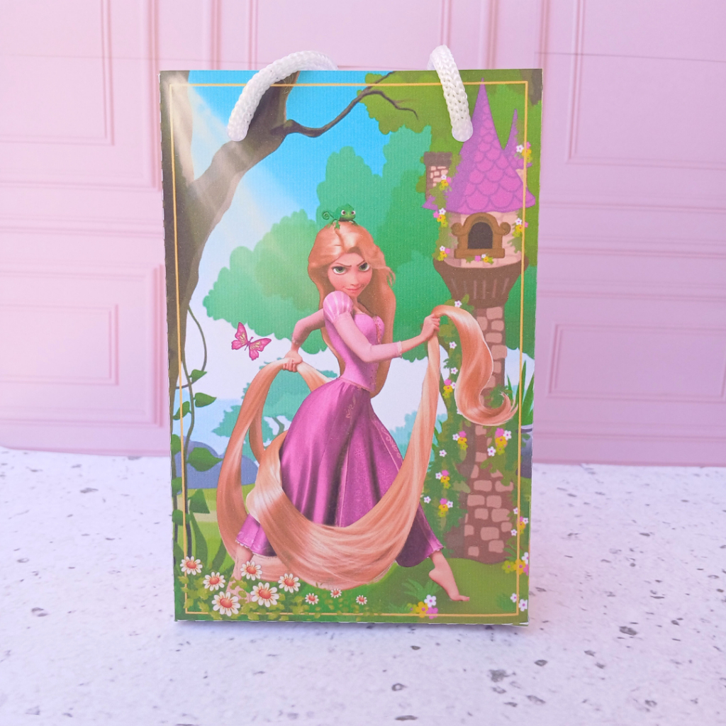 Sacolinha Surpresa Personalizada Enrolados Rapunzel PEGUE E MONTE - COM ALÇA | Lembrancinhas | Festa infantil |