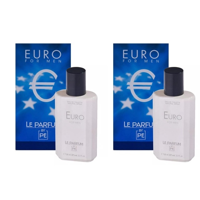 Kit 2 Perfume Paris Elysees Euro For Men Le Parfum 100ml