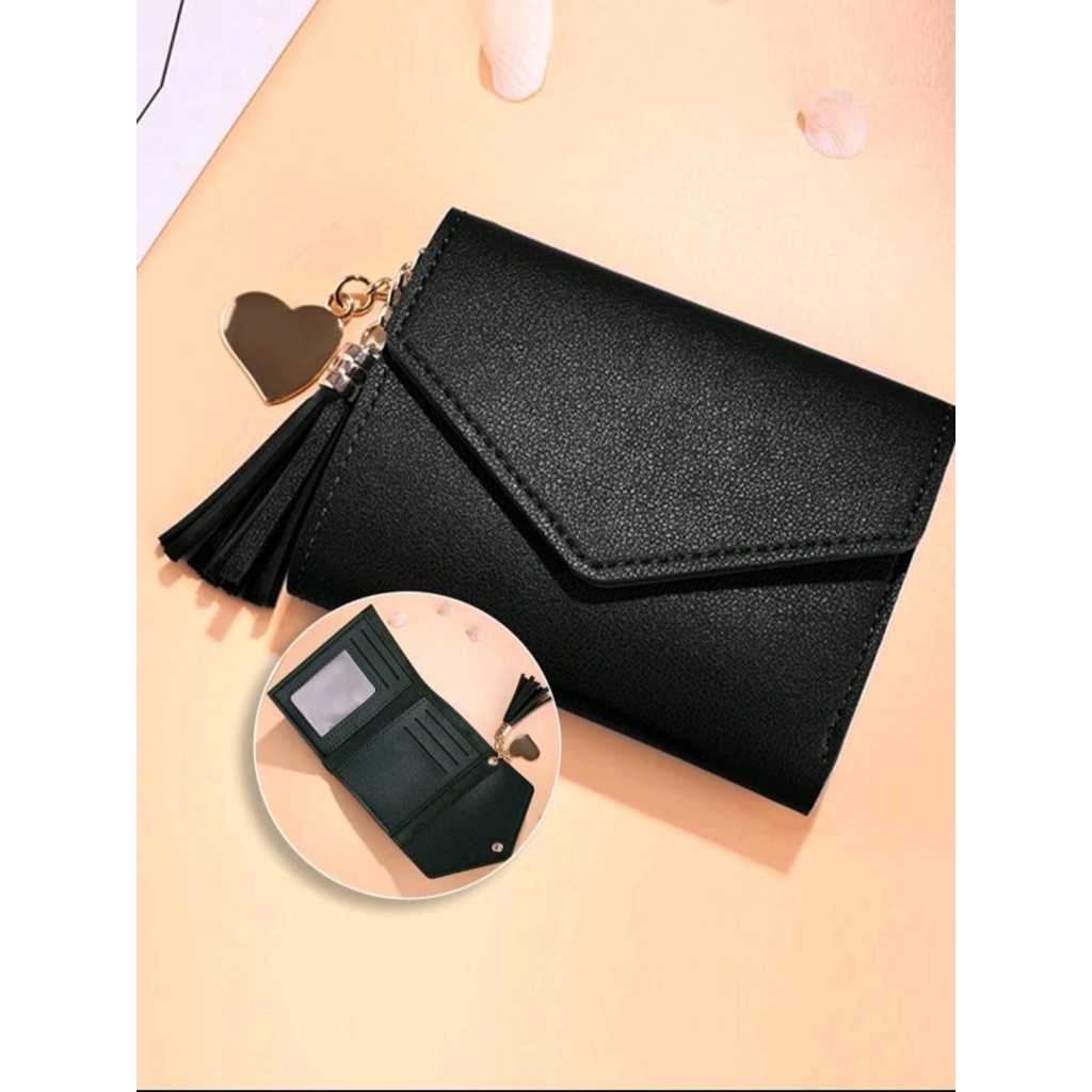 kit Carteira feminina, simples e elegante, com chaveiro.(varias quantidades) em Oferta na Shopee