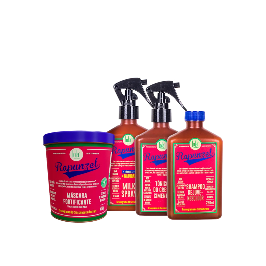 Lola Kit Rapunzel Linha de Crescimento - 4 Itens em Oferta na Shopee