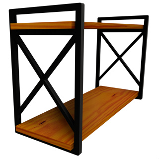 Prateleira Estilo Industrial 15,20,25,30 x80cm - Original Omega em Oferta na Shopee