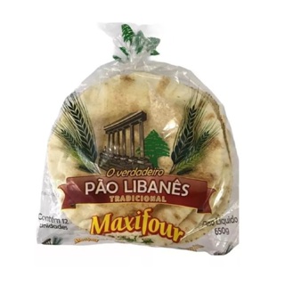 Pão Libanes Maxifour 650g em Oferta na Shopee