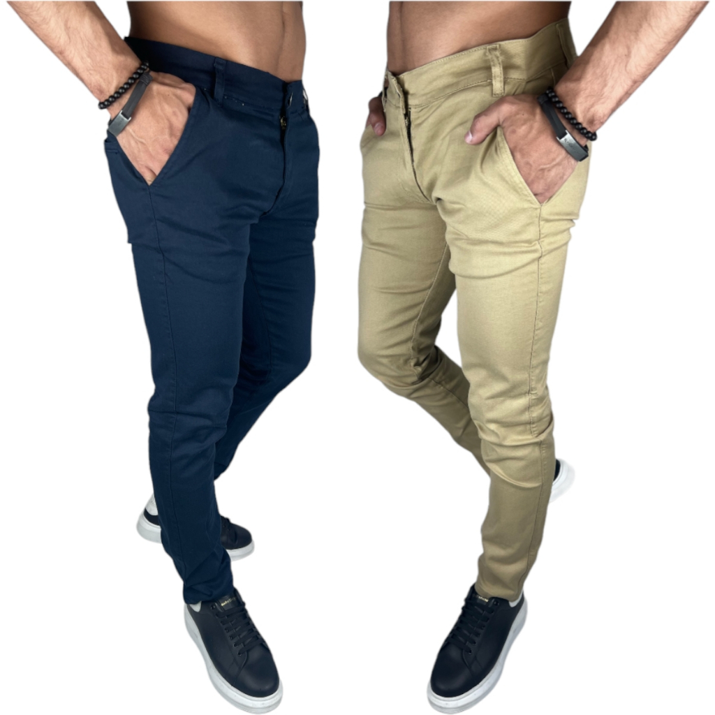 Conjunto de Calças Skinny para Eventos Importantes