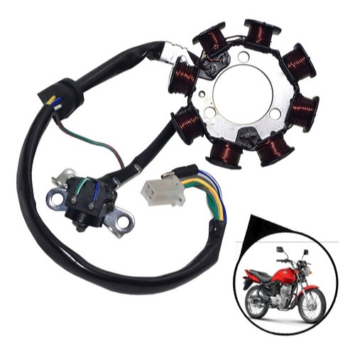 Estator Honda Cg 125 Titan/fan 2003 A 2008 Modelo Original em Oferta na Shopee