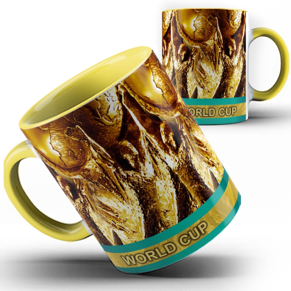 Caneca xicara Taça troféu copa do mundo futebol 24