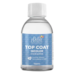 Top Coat Incolor 100ml Bella Brazil Linha Professional Free