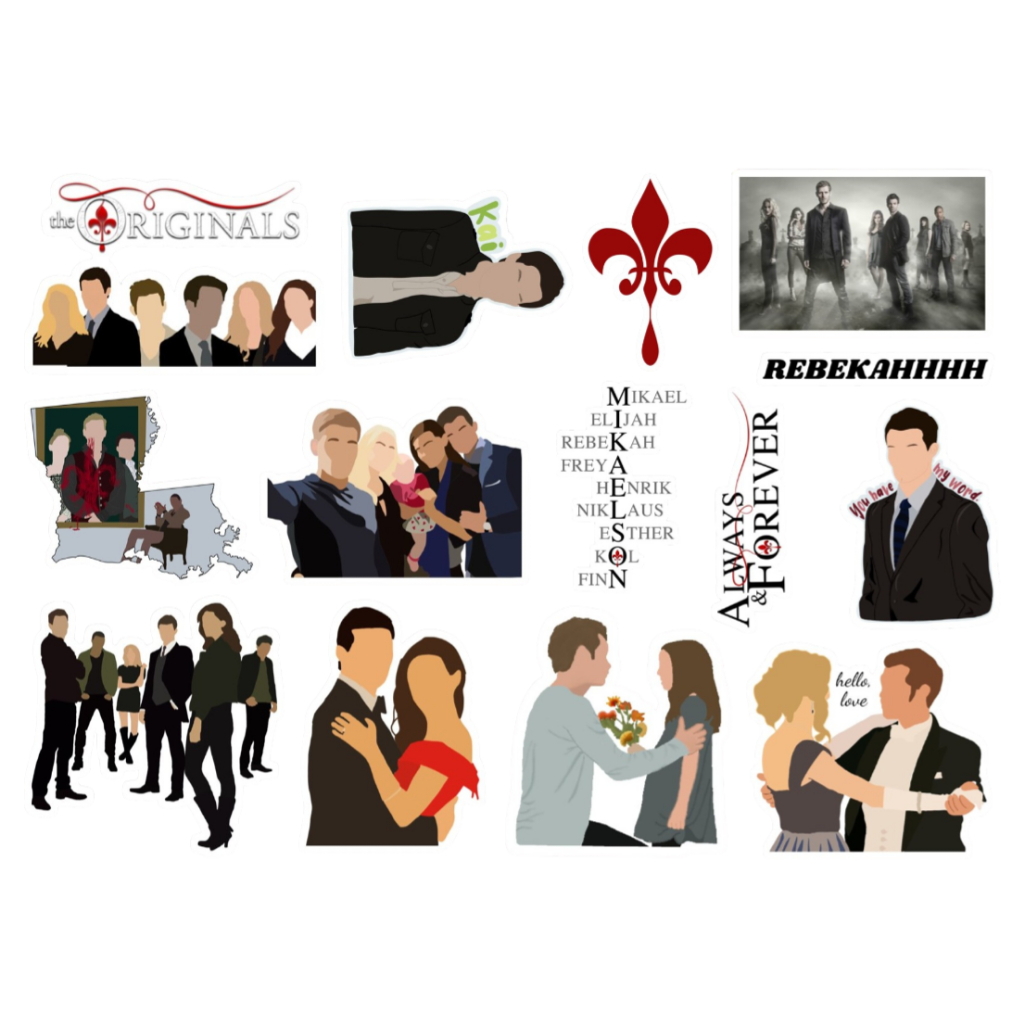 THE ORIGINALS 2 - CARTELA DE ADESIVOS (sem recorte, com recorte ou a prova d'água) - A5 em Oferta na Shopee