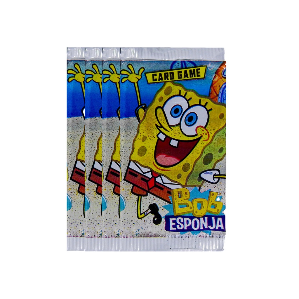 Cartinhas/cards 100 Pacotinhos (Bob Esponja)