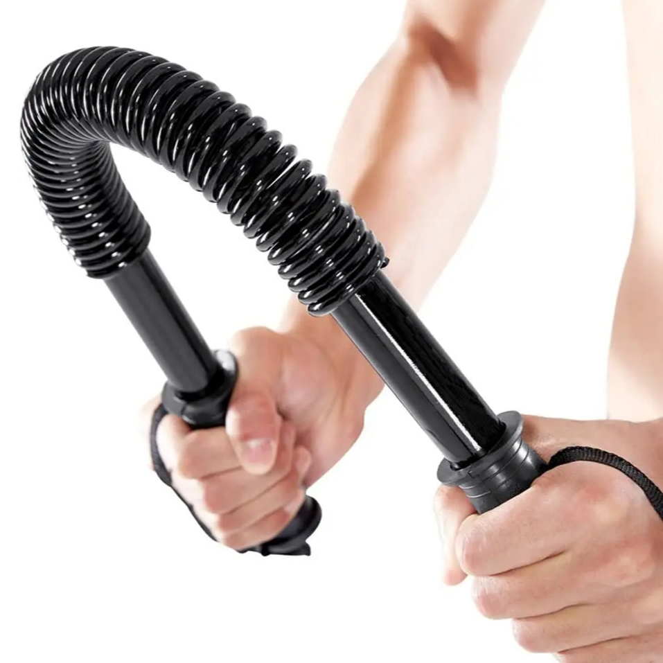 Barra Twister Power 30kg Mola Para Treinamento Força Braço Tórax Musculação em Oferta na Shopee