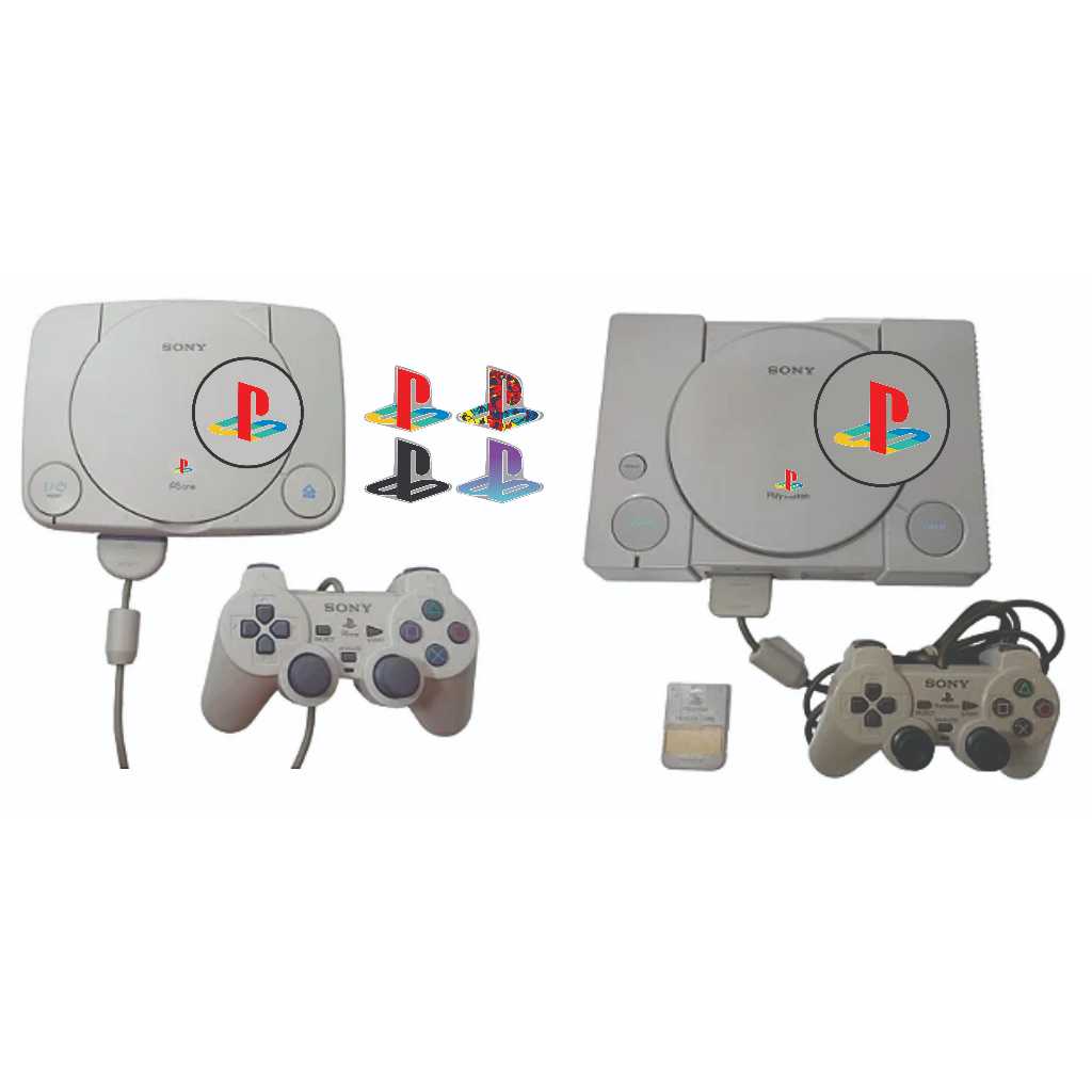 Adesivo Logo Playstation Ps1 Retro 4 Unidades em Oferta na Shopee
